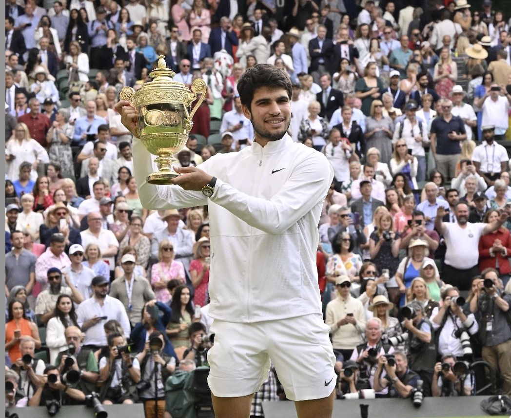 Carlos Alcaraz Claims First Wimbledon Title and Earns All England ...